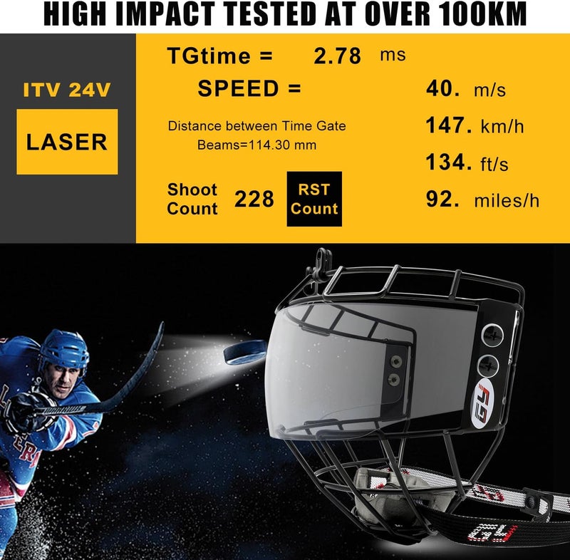 GY Hockey Helmet Cage & Face Shield Protector Combo Ice Hockey Full Face Shield Junior & Youth - Image 3